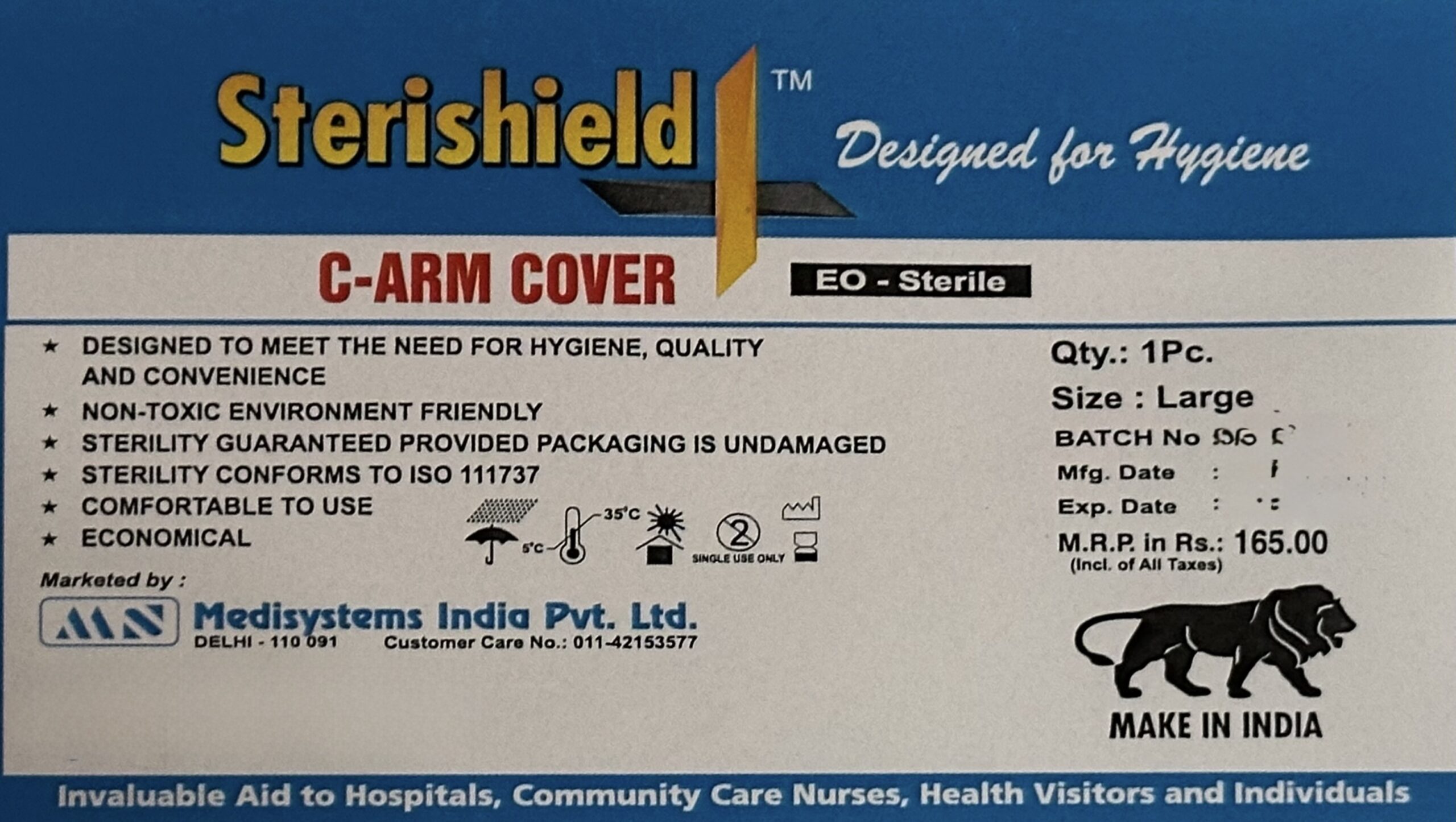 Sterishield C-Arm Cover